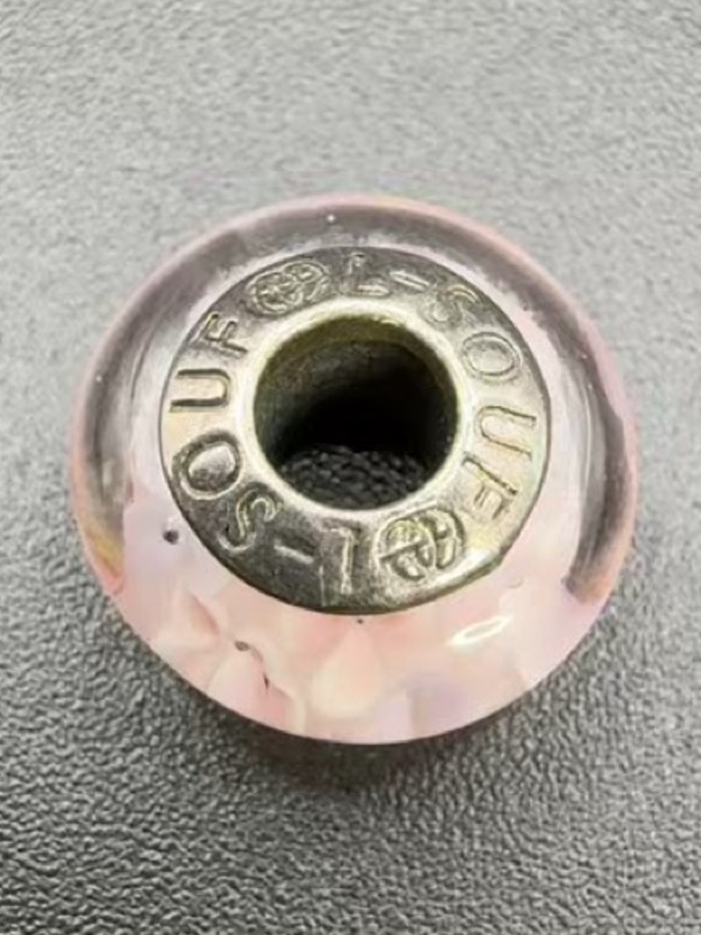 Soufeel 925 Sterling Silver Pink Murano Glass Dot European Charm Bead